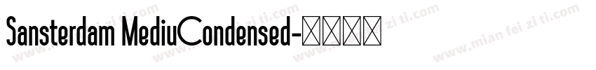 Sansterdam MediuCondensed字体转换